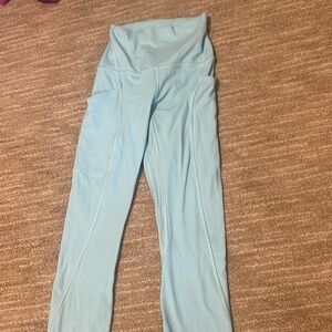 Lululemon like new blue leggings with pockets